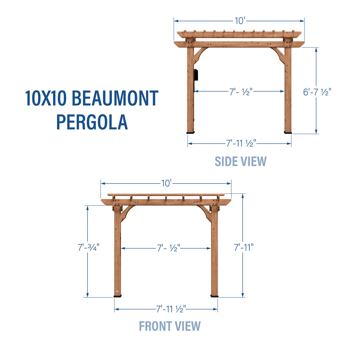 10x10 Beaumont Pergola