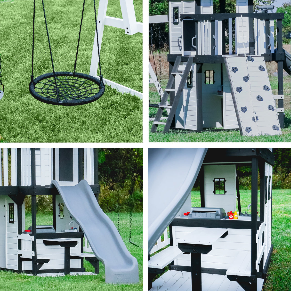 Canyon Creek Swing Set – White