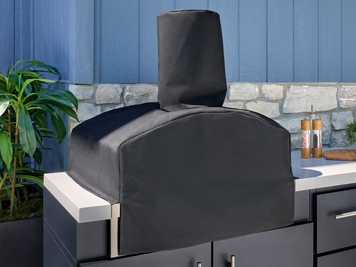 Lancaster | L-Shape Outdoor Kitchen with Built-In Griddle & Pizza Oven