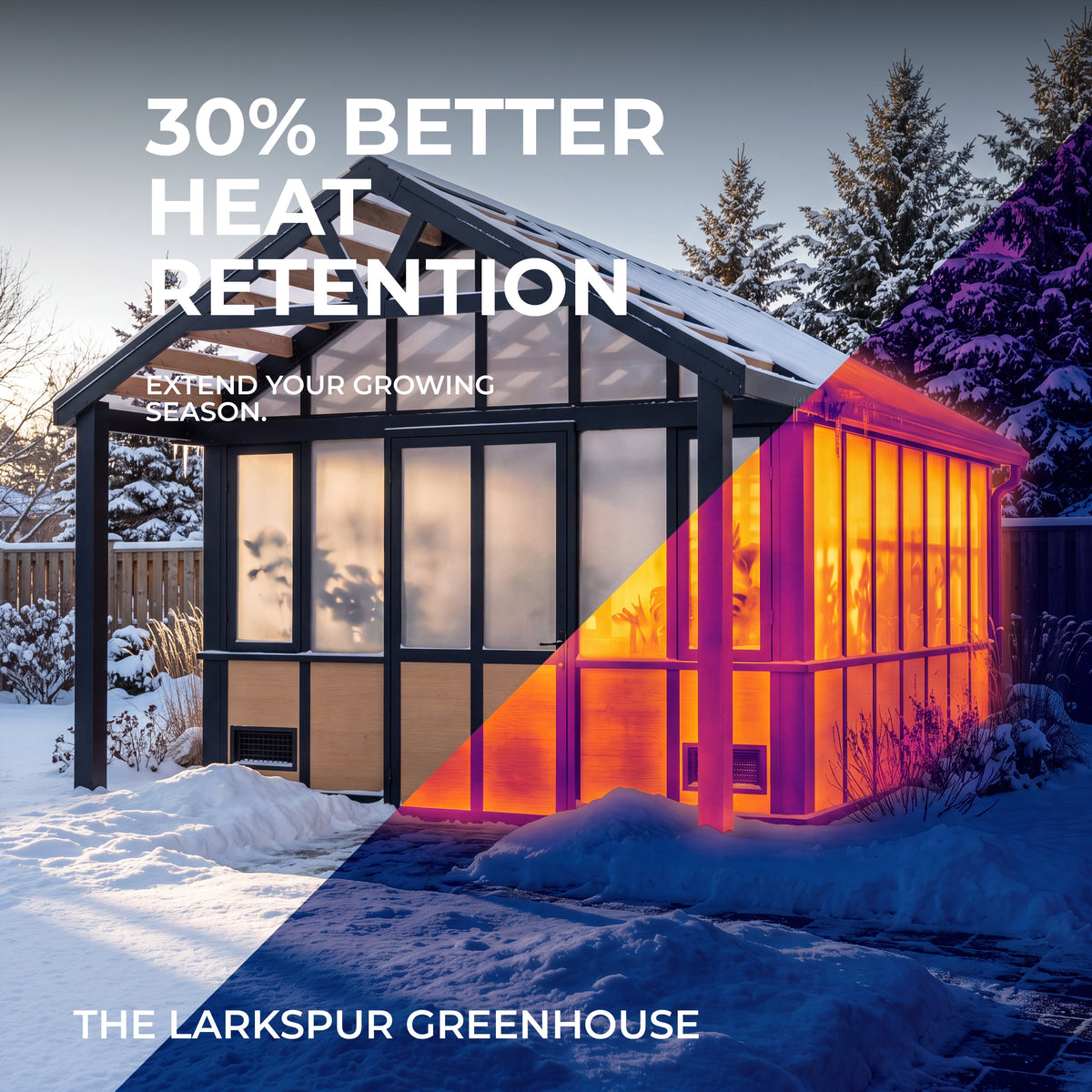 14x12 Larkspur Metal Greenhouse