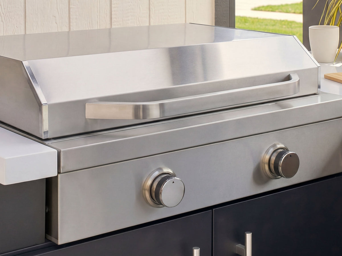 Lancaster | Galley Outdoor Kitchen with Built-In Grill & Griddle