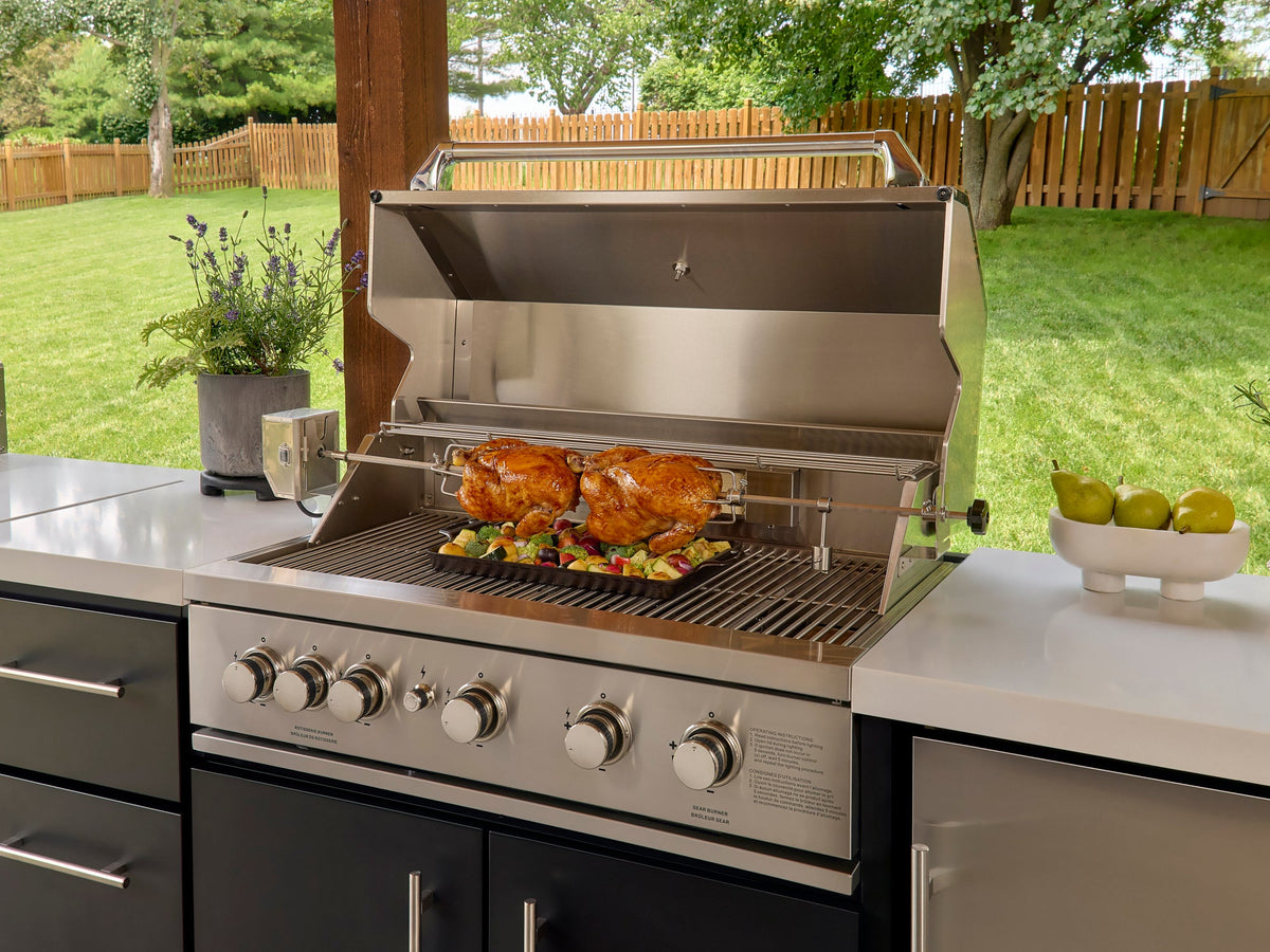 Emory | 12-Foot Outdoor Kitchen Island with Built-In Grill & Griddle