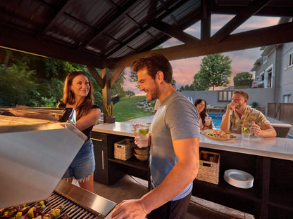 Lancaster | Galley Outdoor Kitchen with Built-In Grill & Griddle