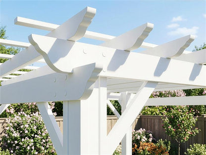 Stratford | 16x12 Steel Pergola – White