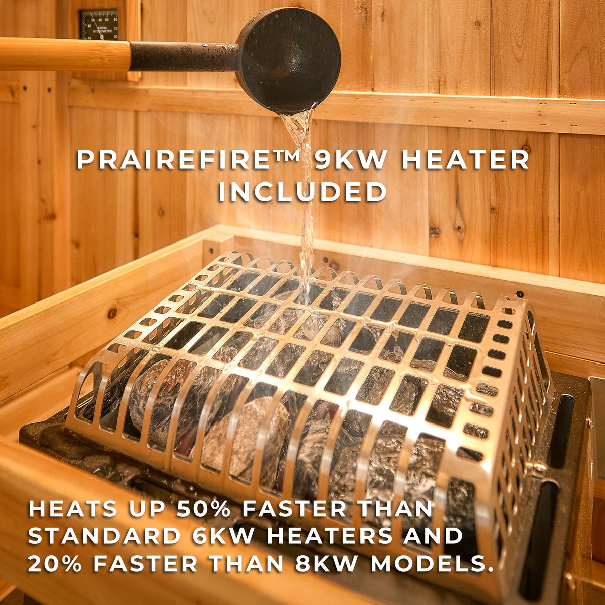Paxton Outdoor Barrel Sauna with Porch – 4-6 Person